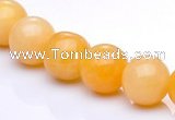 CYJ04 16 inches 10mm round yellow jade gemstone beads Wholesale