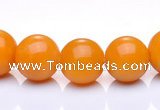 CYJ09 16 inches 4mm round yellow jade gemstone beads Wholesale