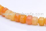 CYJ25 5*6mm rondelle yellow jade gemstone beads Wholesale