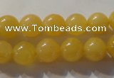 CYJ253 15.5 inches 10mm round yellow jade beads wholesale