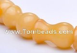 CYJ26 12*20mm lamp shape yellow jade gemstone beads Wholesale