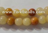 CYJ262 15.5 inches 8mm round mixed color yellow jade beads wholesale