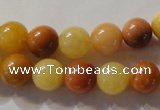 CYJ263 15.5 inches 10mm round mixed color yellow jade beads wholesale