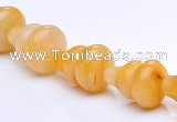 CYJ27 6*10mm calabash yellow jade gemstone beads Wholesale