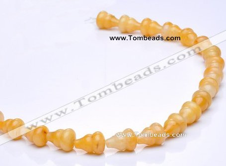 CYJ27 6*10mm calabash yellow jade gemstone beads Wholesale