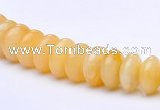 CYJ29 16 inch 4*8mm roundel yellow jade gemstone beads Wholesale