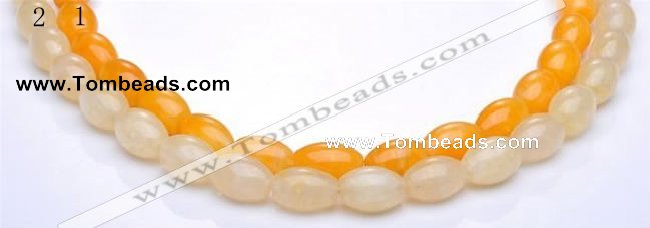 CYJ35 16 inch 13*18mm rice yellow jade gemstone beads Wholesale