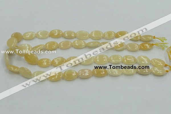 CYJ61 15.5 inches 13*18mm oval yellow jade gemstone beads wholesale