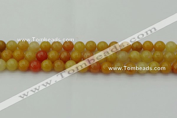 CYJ623 15.5 inches 10mm round yellow jade beads wholesale