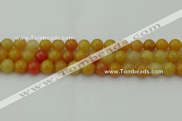 CYJ624 15.5 inches 12mm round yellow jade beads wholesale