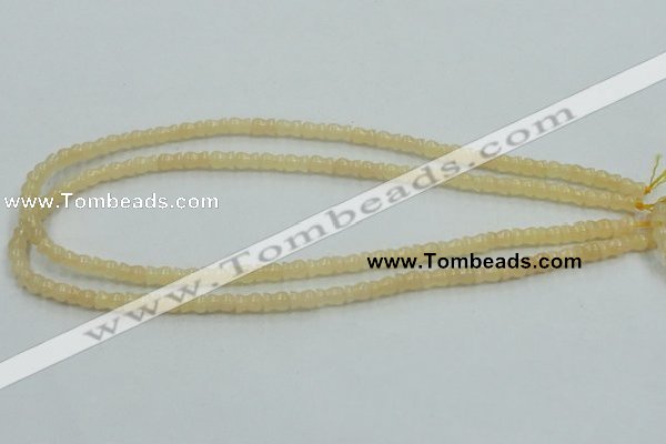 CYJ63 15.5 inches 6*7mm vase-shaped yellow jade gemstone beads wholesale