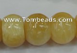 CYJ68 15.5 inches 18*25mm rondelle yellow jade beads wholesale