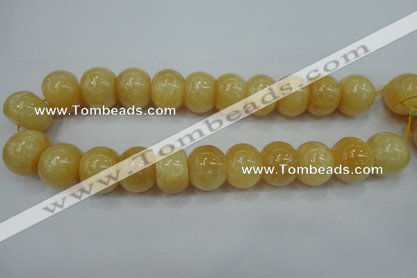 CYJ68 15.5 inches 18*25mm rondelle yellow jade beads wholesale