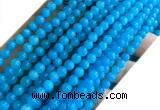 CYJ680 15 inches 6mm round dyed yellow jade beads wholesale