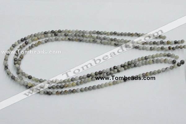 CYQ01 15.5 inches 4mm round natural pyrite quartz beads wholesale