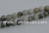 CYQ02 15.5 inches 6mm round natural pyrite quartz beads wholesale