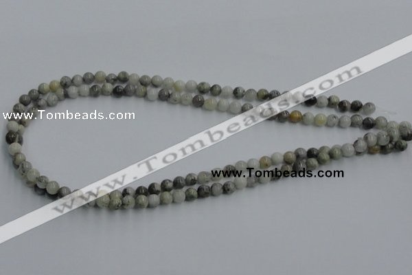 CYQ02 15.5 inches 6mm round natural pyrite quartz beads wholesale