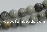 CYQ04 15.5 inches 10mm round natural pyrite quartz beads wholesale