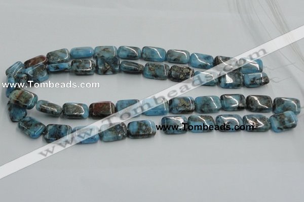 CYQ60 15.5 inches 13*18mm rectangle dyed pyrite quartz beads wholesale