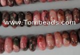 CYQ82 15.5 inches 6*12mm rondelle dyed pyrite quartz beads wholesale