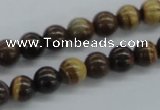 CZJ170 15.5 inches 8mm round iron zebra jasper beads wholesale