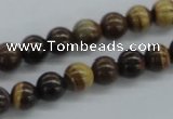 CZJ170 15.5 inches 8mm round iron zebra jasper beads wholesale