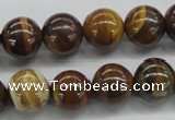 CZJ172 15.5 inches 12mm round iron zebra jasper beads wholesale