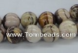 CZJ252 15.5 inches 12mm round zebra jasper beads wholesale