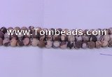 CZJ261 15.5 inches 6mm round matte zebra jasper beads