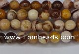 CZJ270 15.5 inches 4mm round zebra jasper beads wholesale