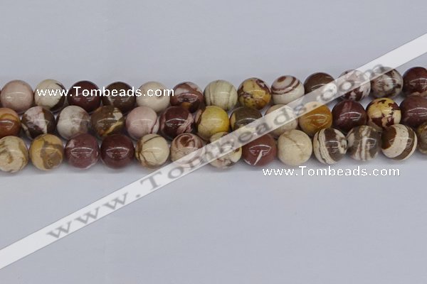 CZJ274 15.5 inches 12mm round zebra jasper beads wholesale