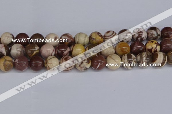 CZJ275 15.5 inches 14mm round zebra jasper beads wholesale