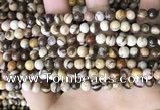 CZJ291 15.5 inches 6mm round brown zebra jasper beads wholesale