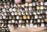 CZJ292 15.5 inches 8mm round brown zebra jasper beads wholesale