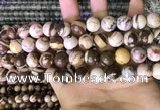 CZJ293 15.5 inches 10mm round brown zebra jasper beads wholesale