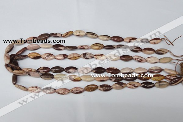 CZJ353 15.5 inches 8*16mm marquise zebra jasper beads wholesale