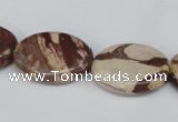 CZJ358 15.5 inches 18*25mm oval zebra jasper beads wholesale