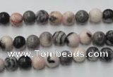 CZJ401 15.5 inches 6mm round pink zebra jasper beads wholesale