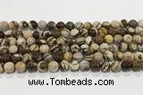 CZJ422 15.5 inches 8mm round Australian zebra jasper beads wholesale