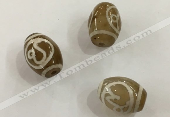 DZI300 10*14mm drum tibetan agate dzi beads wholesale