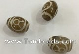 DZI301 10*14mm drum tibetan agate dzi beads wholesale