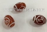 DZI316 10*14mm drum tibetan agate dzi beads wholesale