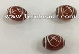 DZI318 10*14mm drum tibetan agate dzi beads wholesale