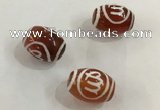 DZI321 10*14mm drum tibetan agate dzi beads wholesale