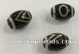 DZI327 10*14mm drum tibetan agate dzi beads wholesale