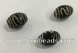 DZI344 10*14mm drum tibetan agate dzi beads wholesale