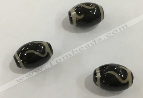 DZI347 10*14mm drum tibetan agate dzi beads wholesale