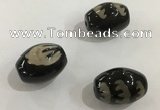 DZI353 10*14mm drum tibetan agate dzi beads wholesale