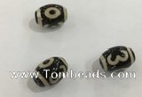 DZI354 10*14mm drum tibetan agate dzi beads wholesale