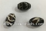 DZI359 10*14mm drum tibetan agate dzi beads wholesale